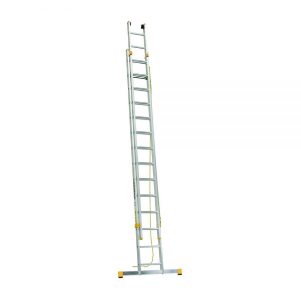 Dvojdielny výsuvný rebrík s lanom ALVE Forte